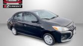 Dark gray sedan in foreground with Easton Motors EZCredit logo top-left and 'APPLY, ARRIVE & DRIVE!' text below.