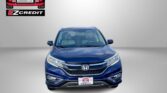 Front view of a blue Honda SUV with Easton Motors logo in the top left and 'APPLY, ARRIVE & DRIVE!' text at the bottom.