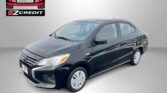 Black sedan angled in a studio setting with Easton Motors logo and the text 'APPLY, ARRIVE & DRIVE!' at the bottom