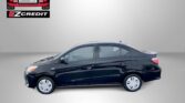 Black sedan on a gray backdrop with Easton Motors EZ Credit logo in the top-left and 'APPLY, ARRIVE & DRIVE!' at the bottom text.