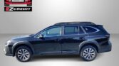 Blue SUV on a gray background with an EZCredit logo in the upper left and the slogan 'APPLY, ARRIVE & DRIVE!' at the bottom