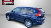 Blue SUV shown in a promotional banner with Easton Motors and EZ Credit branding in the top-left and the red slogan 'APPLY, ARRIVE & DRIVE!' at the bottom.
