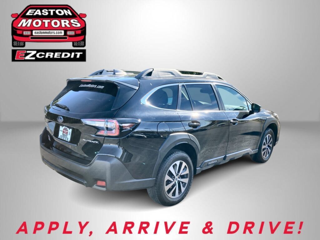 Red SUV with EZ Credit logo in top-left corner, advertising car financing.