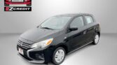 Promotional car ad: red Easton Motors logo with EZCredit in top left and a dark sedan on a gray gradient backdrop, bottom text reads 'APPLY, ARRIVE & DRIVE!'