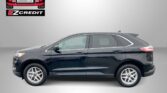 Dark gray SUV beneath the Easton Motors logo on a gray gradient background with the text 'APPLY, ARRIVE & DRIVE!'