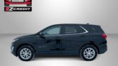 Black SUV (Chevrolet Equinox) against a grey background with EZ Credit logo in the top-left corner; text 'APPLY, ARRIVE & DRIVE!' shown at bottom.