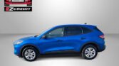 Blue SUV foreground with Easton Motors logo in the top-left and the slogan 'APPLY, ARRIVE & DRIVE!' across the bottom.