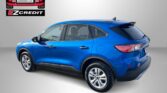 Blue SUV on a gray background with Easton Motors EZCredit logo and the slogan 'Apply, Arrive & Drive!'