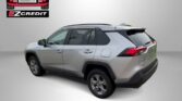 Silver SUV shown from a rear three-quarter view, with Easton Motors EZ Credit logo in the corner and the 'APPLY, ARRIVE & DRIVE!' slogan.