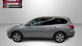 Gray SUV in a studio with Easton Motors EZ Credit logo in the top left and the slogan 'APPLY, ARRIVE & DRIVE!' at the bottom.