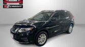 Black SUV in a showroom with an Easton Motors EZ Credit logo on a gray wall; banner text reads 'APPLY, ARRIVE & DRIVE!'