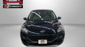 Front view of a black Ford SUV in a bright showroom with Easton Motors logo in the top left and 'APPLY, ARRIVE & DRIVE!' text at the bottom.