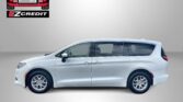 Silver minivan shown in profile with Easton Motors EZCredit logo at top left and the slogan 'APPLY, ARRIVE & DRIVE!' beneath