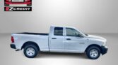 White pickup truck with Easton Motors EZCredit branding and the slogan 'APPLY, ARRIVE & DRIVE!' at the bottom on a gray gradient background.