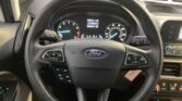 Ford steering wheel from the driver’s seat with instrument cluster visible