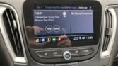 Car radio display showing 102.9 FM with 'I Remember You by Skid Row on The HOG' and 'No Phone Connected' on the right.