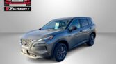 Blue SUV shown in a promo image with Easton Motors EZCredit logo in the top-left and the slogan 'APPLY, ARRIVE & DRIVE!' along the bottom on a gray backdrop.