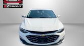 Front view of a white Chevrolet sedan with Easton Motors and EZCredit logos on the left and the 'APPLY, ARRIVE & DRIVE!' slogan at the bottom.